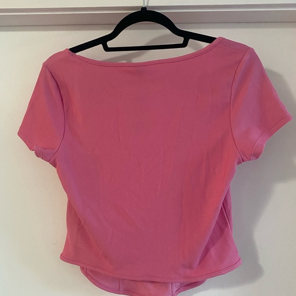 Pink Cropped T-Shirt - Picture 2 of 3